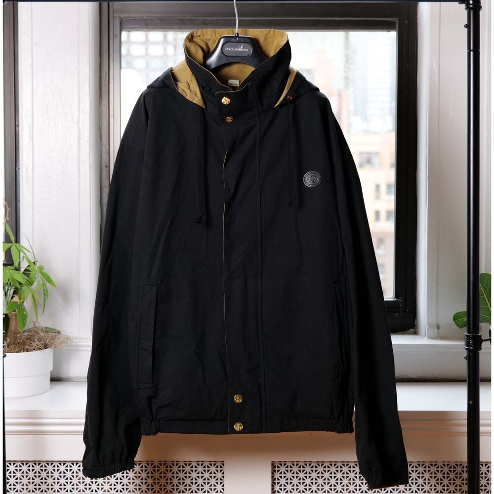 GUCCI Orgasmique Reversible Beige Black Winter Parka Jacket (IT 54) RRP $1,950